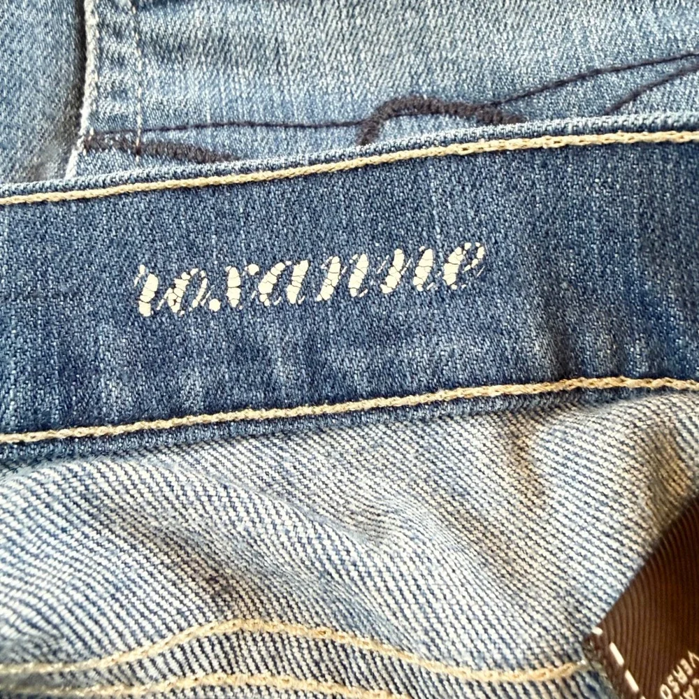 7 For All Mankind Roxanne Slim Straight Leg‎ Jeans Medium Wash Blue Size 30